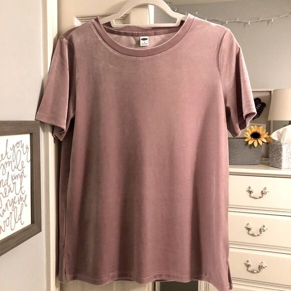 OLD Navy Pink Suede Shirt - S - Picture 1 of 5